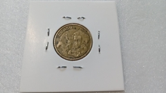 Moeda de 10 Centavos de 2003 aço Inox Banhado de Bronze PPPP Ponto no Peito Pedro Primeiro Catalogada JV - Mandrade Numismática