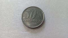Moeda de 50 Centavos de 2013 Aço Inox BRASIL Duplo Catalogada ML 03 - comprar online