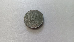 Moeda de 50 Centavos de 2002 Aço Inox Palavra RIO BRANCO Dupla Catalogada ML 04 - comprar online