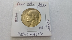Moeda de 1000 Réis de 1935 Bronze Alumínio BB 09