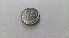 Moeda de 50 Centavos de 2013 Aço Inox Com Brasil Duplo Deslocado Catalogada WE 04 - comprar online