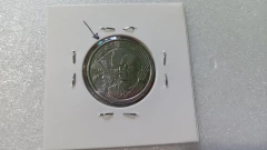 Moeda de 50 Centavos de 2013 Aço Inox Com Brasil Duplo Deslocado Catalogada WE 04 - Mandrade Numismática