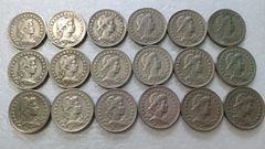 Moedas de 100 Réis de 1918 à 1935 Cupro-Níquel Serie Completa ( Moedas Circuladas ) MJ 01 - comprar online