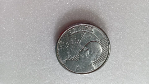 Moeda de 50 Centavos de 2008 Aço Inox Com Brasil Duplo Catalogada MJ 04