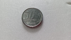 Moeda de 50 Centavos de 2008 Aço Inox Com Brasil Duplo Catalogada MJ 04 - comprar online