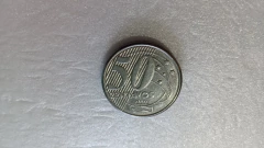 Moeda de 50 Centavos de 2002 aço Inox Rastro Nas Estrelas Catalogada FF 02