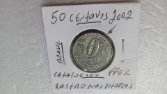 Moeda de 50 Centavos de 2002 aço Inox Rastro Nas Estrelas Catalogada FF 02 na internet