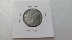 Moeda de 50 Centavos de 2002 aço Inox Rastro Nas Estrelas Catalogada FF 02 - Mandrade Numismática