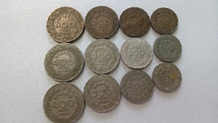 Moedas de 400/300/200/100 Réis de 1938 . 1940 . 1942 Níquel e Níquel Rosa Serie Completa SM 04
