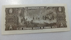 Cédula de 5 Cruzeiros de 1943 C 017 Serie 397ª Nº 098235 Autografada FE - comprar online