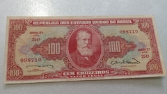 Cédula de 100 Cruzeiros de 1963 C 096 Serie 354ª Nº 098710 Chancelas Reginaldo F. Nunes e Miguel Calmon MBC +
