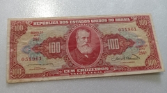 Cédula de 100 Cruzeiros de 1963 C 096 Serie 284ª Nº 051961 Chancelas Reginaldo F. Nunes e Miguel Calmon MBC +