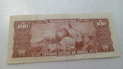 Cédula de 100 Cruzeiros de 1964 C 035 Serie 1281ª Nº 002929 Chancelas Reginaldo F. Nunes e Otavio G. Bulhões MBC - comprar online
