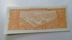 Cédula de 2 Cruzeiros de 1956 C 063 Serie 84 Nº 030907 Chancelas Claudionor S. Lemos e José Maria Alkimim FE - comprar online