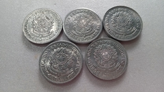 Moedas de 2 Cruzeiros De 1957 à 1961 De Alumínio Serie Completa Flor de cunho ML 02 - comprar online