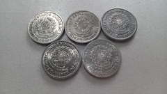 Moedas de 2 Cruzeiros De 1957 à 1961 De Alumínio Serie Completa Flor de cunho ML 04 - comprar online