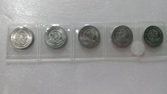 Moedas de 50 Centavos De 1957 à 1961 De Alumínio Serie Completa Flor de cunho ML 10 - Mandrade Numismática