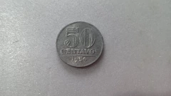 Moeda de 50 Centavos de 1959 Alumínio Flor de Cunho ML 08