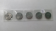 Moedas de 50 Centavos De 1957 à 1961 De Alumínio Serie Completa Flor de cunho ML 08 na internet