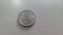 Moeda de 1 Cruzeiro de 1957 Alumínio Flor de Cunho ML 16