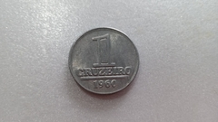 Moeda de 1 Cruzeiro de 1960 Alumínio Flor de Cunho ML 25