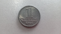 Moeda de 1 Cruzeiro de 1960 Alumínio Flor de Cunho ML 27