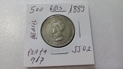 Moeda de 500 Réis de 1889 Prata 917 Republica JJ 02 na internet
