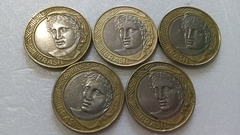 Moedas de 1 Real de 1999 Anel Alpaca Núcleo Níquel LOTE ( Moedas Circuladas ) BL 02 - comprar online