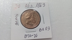 Moeda de 20 Réis de 1869 Bronze Império BR 03 na internet