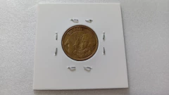 Moeda de 10 Centavos de 2001 Aço Banhado de Bronze Reverso Invertido ZC 03 - Mandrade Numismática