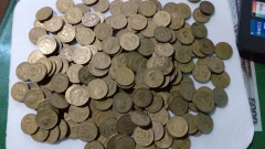 1 kilo de moedas de 20 centavos Bronze Alumínio amarelas para Confecção de alianças e artesanato