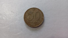 Moeda de 50 Centavos de 1942 Níquel Rosa com Ponto entre I ' L de Brasi'l catalogada Vinicius ML 02 - comprar online