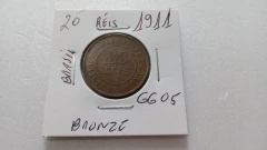 Moeda de 20 Réis de 1911 Bronze Republica GG05 na internet
