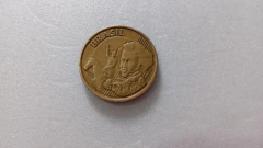 Moeda de 10 Centavos de 2001 Aço Banhado de Bronze Com Rastros nas Estrelas Catalogada HE 01 - comprar online