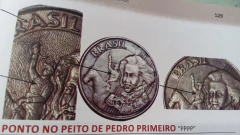 Moeda de 10 Centavos de 2003 Aço Banhado de Bronze Ponto no Peito de Pedro Primeiro PPPP Catalogada ZZ 01 na internet