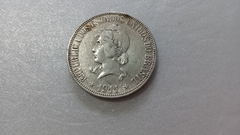 Moeda de 1000 Réis de 1911 Prata 900 Republica SM 48