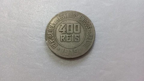 Moeda de 400 Réis de 1919 Cuproníquel CNI 06