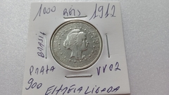 Moeda de 1000 Réis de 1912 Prata 900 Republica Estrela Ligada VV 02