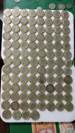 100 Moedas de 1 Real de 1998 Anel Alpaca Núcleo Níquel Lote ( Moedas Circuladas ) - comprar online