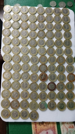 100 Moedas de 1 Real de 1998 Anel Alpaca Núcleo Níquel Lote ( Moedas Circuladas ) na internet