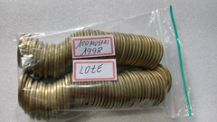 100 Moedas de 1 Real de 1998 Anel Alpaca Núcleo Níquel Lote ( Moedas Circuladas ) - loja online