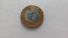 Moeda de 1 Real de 2011 Com Real Deslocado L Fantasma ( para Baixo + Ponto no Centro ) Catalogada MJ 01 na internet