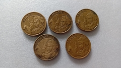 Moedas de 10 Centavos de 1998 Aço Banhado de Bronze Lote 5 moedas ( Circuladas ) XX 03 - comprar online
