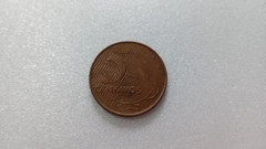 Moeda de 5 Centavos de 2001 Aço Inox Banhado de Cobre Tiradentes DUPLO Catalogada VV 01 - comprar online