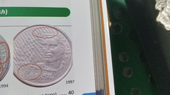 Moeda de 10 Centavos de 1997 Aço Inox com Data Marcada em 2 Lugares Catalogada ZL 32 - loja online