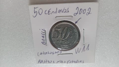 Moeda de 50 Centavos de 2002 aço Inox Rastro Nas Estrelas Catalogada VV 11 - Mandrade Numismática