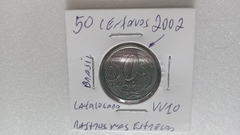 Moeda de 50 Centavos de 2002 aço Inox Rastro Nas Estrelas Catalogada VV 10 - Mandrade Numismática