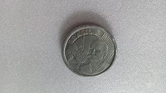 Moeda de 50 Centavos de 2013 Com Brasil Duplo Catalogada SM 02