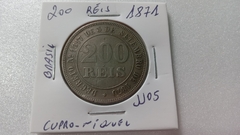 Moeda de 200 Réis de 1871 Cupro-Níquel JJ 05 na internet