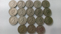 Moedas de 200 Réis de 1918 à 1935 Cupro-Níquel Serie Completa ( Moedas Circuladas ) MJ 22 - comprar online